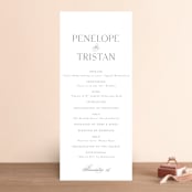 "calisson" - Wedding Programs in Mist by chocomocacino - Front