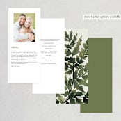 "Love springs eternal" - Wedding Programs in Fern by Chris Griffith - Back of Card Options