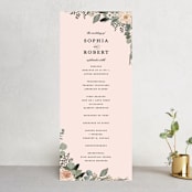 "Lovely Vine" - Wedding Programs in Blush by Susan Moyal - Front
