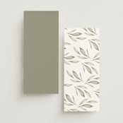 "Whispered Leaves" - Wedding Programs in Leaf by Kristie Kern - Back of Card Options