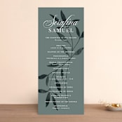 "Serafina" - Wedding Programs in Sage by Melanie Kosuge - Front