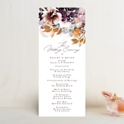 "Lush Bouquet" - Wedding Programs in Autumn by Phrosné Barwood - Front