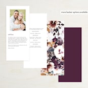 "Lush Bouquet" - Wedding Programs in Autumn by Phrosné Barwood - Back of Card Options