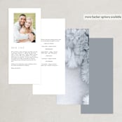 "Blueridge" - Wedding Programs in Ocean by Leah Bisch - Back of Card Options