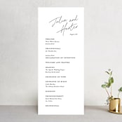 "Landscape" - Wedding Programs in Black Tie by Laura Hamm - Front