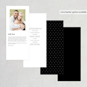 "Landscape" - Wedding Programs in Black Tie by Laura Hamm - Back of Card Options