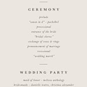 "botanical portrait" - Wedding Programs in Leather by Kate Ahn - Detail