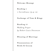 "Aligned" - Wedding Programs in Pearl by Michelle Taylor - Detail