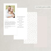 "dawning" - Wedding Programs in Sunrise by Jennifer Wick - Back of Card Options