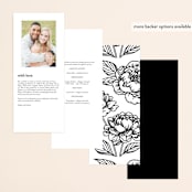 "our moment" - Wedding Programs in Tuxedo by Jill Means - Back of Card Options