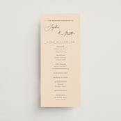 "un mariage photographique" - Wedding Programs in Mocha by Benita Crandall - Front