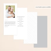 "Peaceful Garden" - Wedding Programs in Deep Sea by Jill Means - Back of Card Options