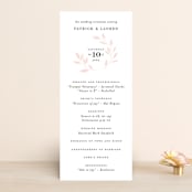 "Emblem" - Wedding Programs in Petal by Kimberly FitzSimons - Front