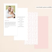 "Emblem" - Wedding Programs in Petal by Kimberly FitzSimons - Back of Card Options