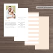 "Color Arch" - Wedding Programs in Aquatic by Baumbirdy - Back of Card Options