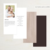 "joconde" - Wedding Programs in Mahogany by chocomocacino - Back of Card Options