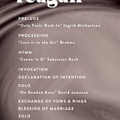 "joconde" - Wedding Programs in Mahogany by chocomocacino - Detail
