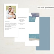 "sky poetry" - Wedding Programs in Daylight by Sumak Studio - Back of Card Options