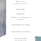 "sky poetry" - Wedding Programs in Daylight by Sumak Studio - Detail