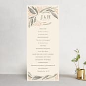 "Unity" - Wedding Programs in Burnt Sienna by Jen Owens - Front