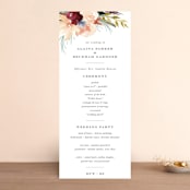 "rustic florals" - Wedding Programs in Garden by Kate Ahn - Front