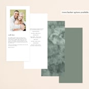 "rustic florals" - Wedding Programs in Garden by Kate Ahn - Back of Card Options