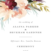 "rustic florals" - Wedding Programs in Garden by Kate Ahn - Detail