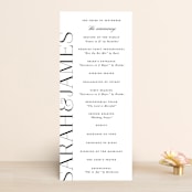 "Coupling" - Wedding Programs in Cloud by Lauren Chism - Front