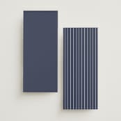 "Marked" - Wedding Programs in Navy by JoAnn Jinks - Back of Card Options