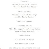 "Wesleyan Hill" - Wedding Programs in Wildflower by Jennifer Wick - Detail
