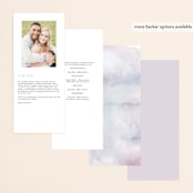 "Lavender fields" - Wedding Programs in Lavender by Hooray Creative - Back of Card Options