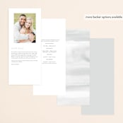 "chloe " - Wedding Programs in Silk by Kelly Schmidt - Back of Card Options