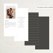 "And here we are" - Wedding Programs in Marble by Lea Delaveris - Back of Card Options