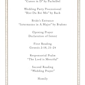 "charmed" - Wedding Programs in Honey by Jen Owens - Detail