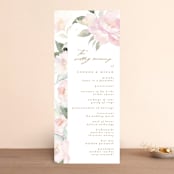 "beautiful peonies" - Wedding Programs in Spring by Phrosné Barwood - Front