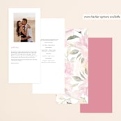 "beautiful peonies" - Wedding Programs in Spring by Phrosné Barwood - Back of Card Options