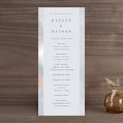 "Evelyn" - Wedding Programs in Capri by Nicole Walsh - Front