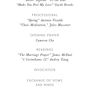"Arcadia" - Wedding Programs in Onyx by Jennifer Wick - Detail