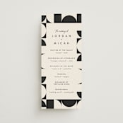 "Kenai" - Wedding Programs in Shadow by Carly Reed Walker - Front