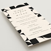 "Kenai" - Wedding Programs in Shadow by Carly Reed Walker - Detail