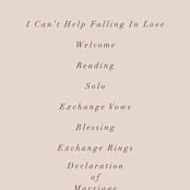 "Love Garden" - Wedding Programs in Potpourri by Petra Kern - Detail