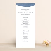 "Alchemy" - Wedding Programs in Deep Sea by Olivia Raufman - Front