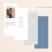 "Alchemy" - Wedding Programs in Deep Sea by Olivia Raufman - Back of Card Options