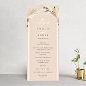 "Bohemian Pampas" - Wedding Programs in Sand by Kaydi Bishop - Front