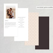 "Bohemian Pampas" - Wedding Programs in Sand by Kaydi Bishop - Back of Card Options