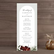 "harvest" - Wedding Programs in Cabernet by Everett Paper Goods - Front