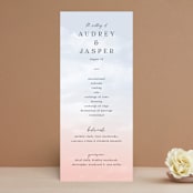 "scene" - Wedding Programs in Sunrise by Pixel and Hank - Front