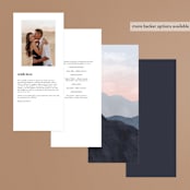 "scene" - Wedding Programs in Sunrise by Pixel and Hank - Back of Card Options
