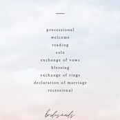 "scene" - Wedding Programs in Sunrise by Pixel and Hank - Detail