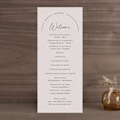 "Overjoyed" - Wedding Programs in Almond by Jill Means - Front